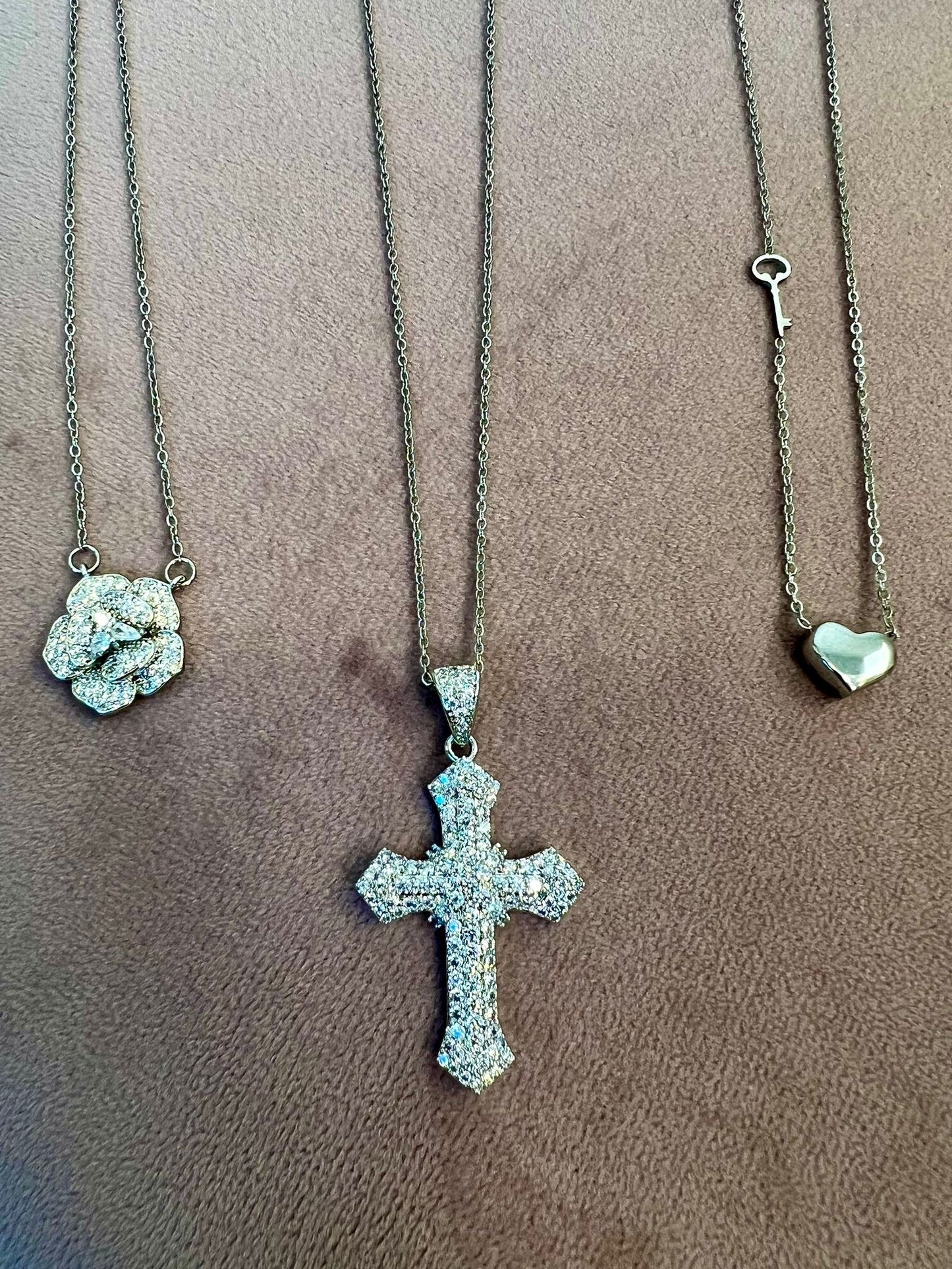 Croce Gotica Zirconata rodio