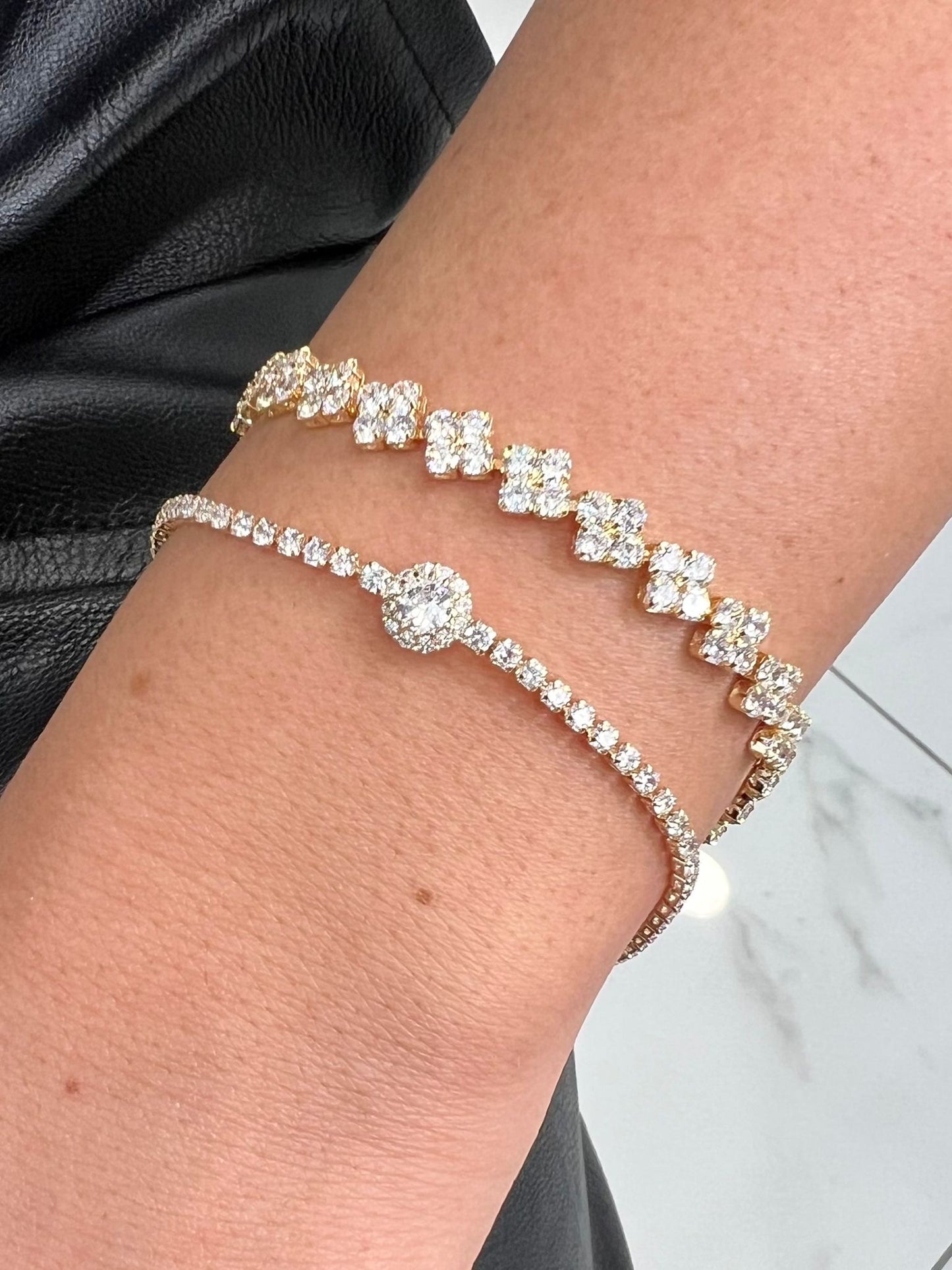 Bracciale Quadrifoglio Dorato