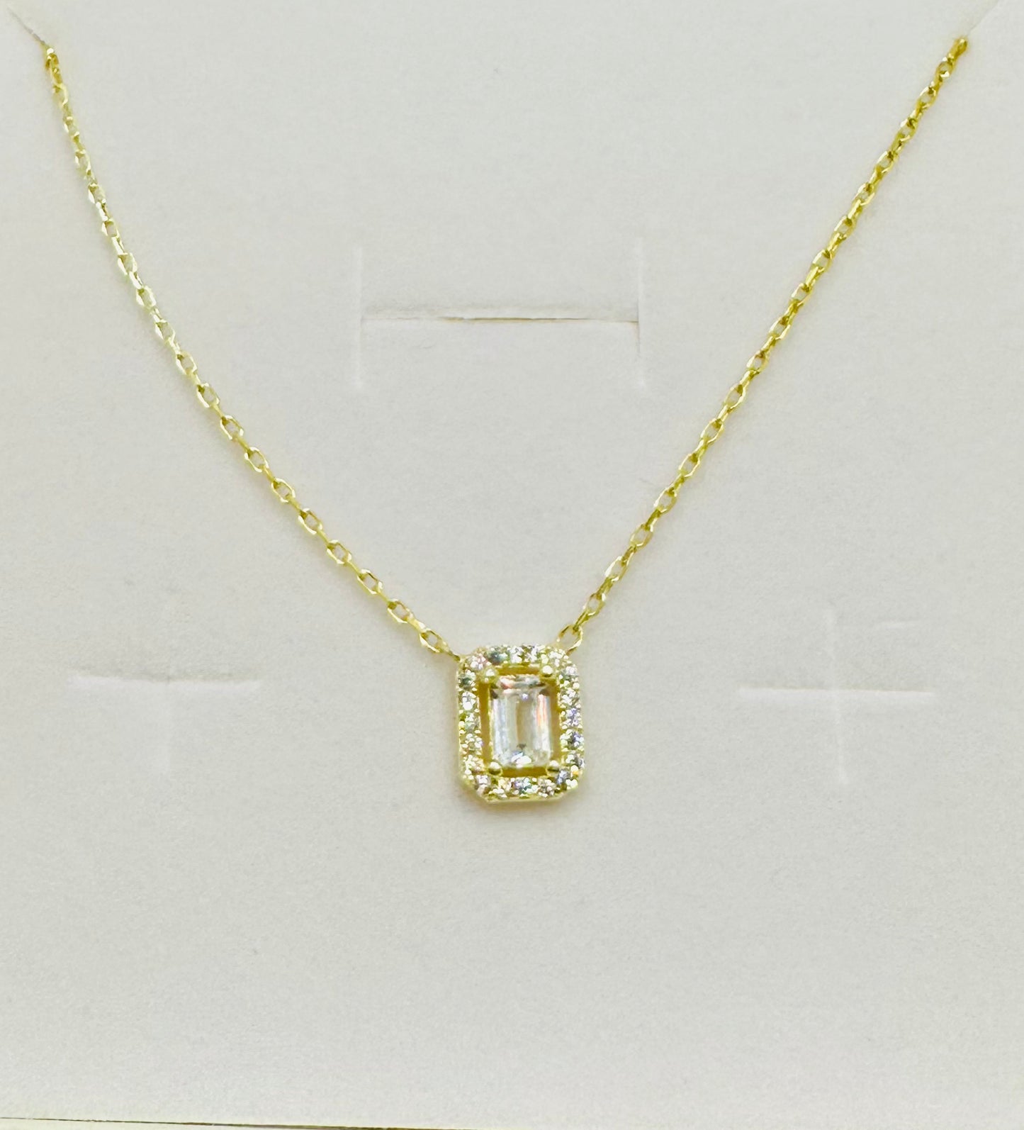 Collana rettangolo Dorata