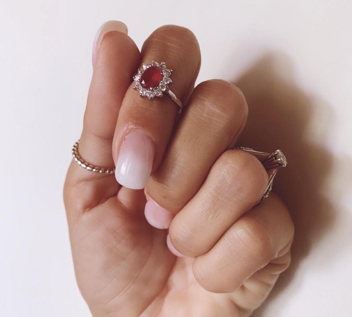 Anello Kate Rubino Zircone Rosso