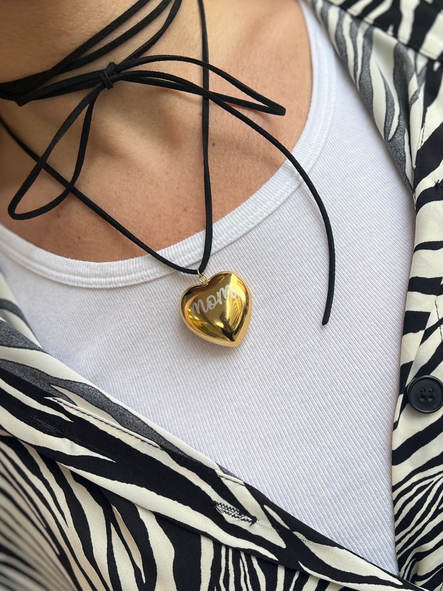 COLLANA BIG HEART MOM