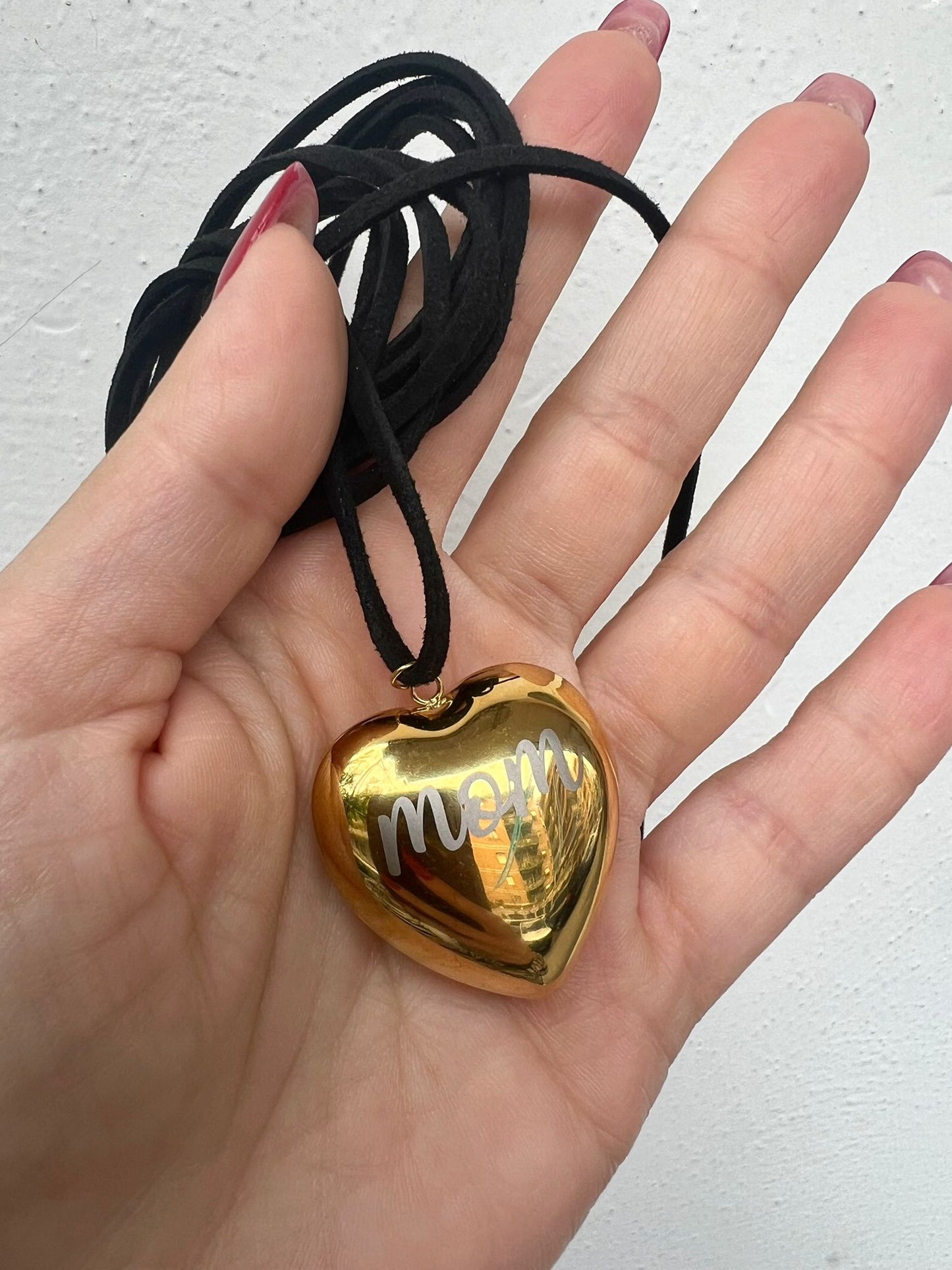 COLLANA BIG HEART MOM