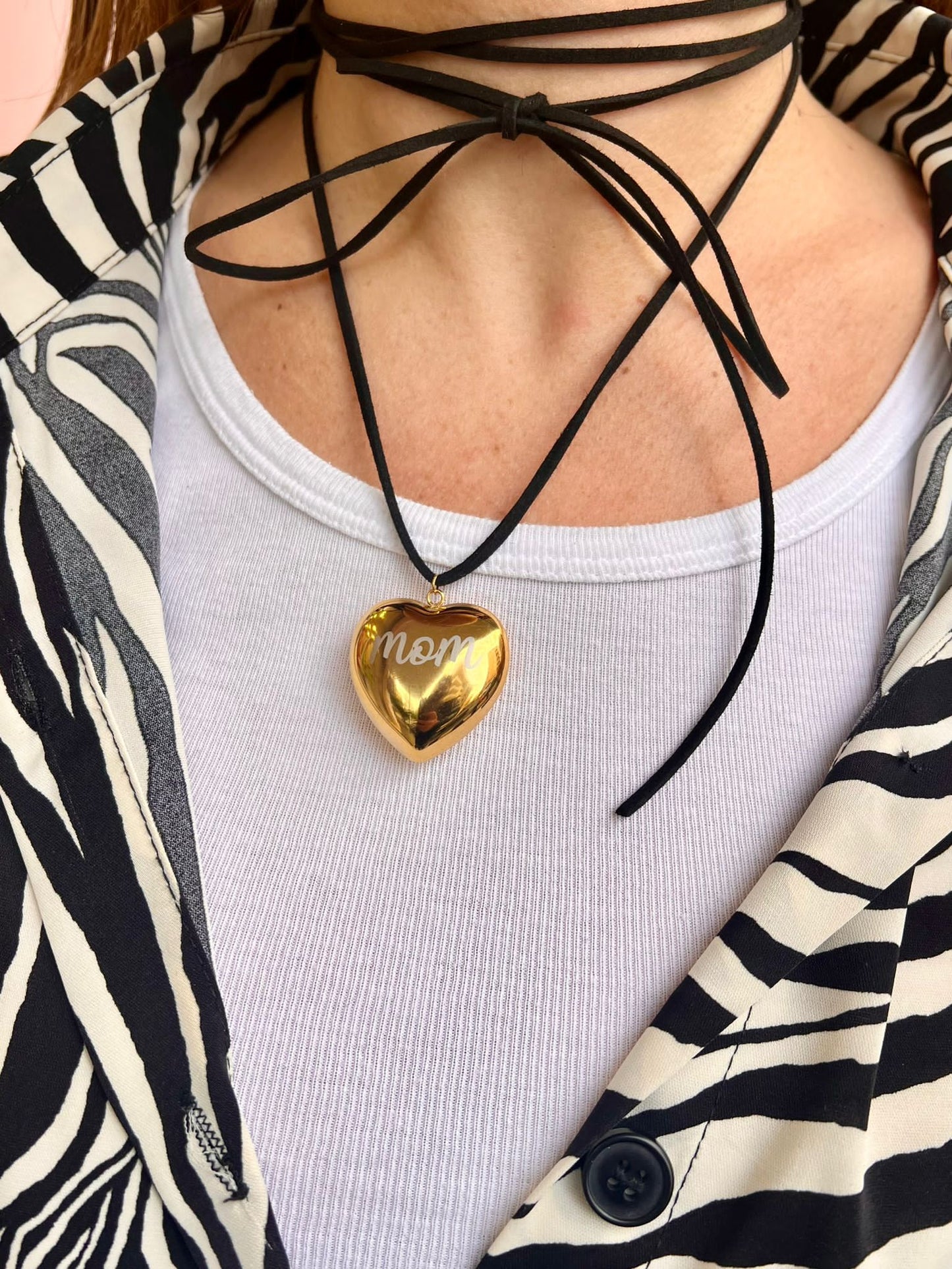 COLLANA BIG HEART MOM