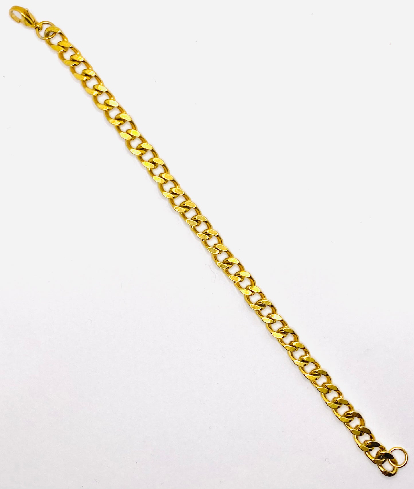 Bracciale Cuban Acciaio Dorato