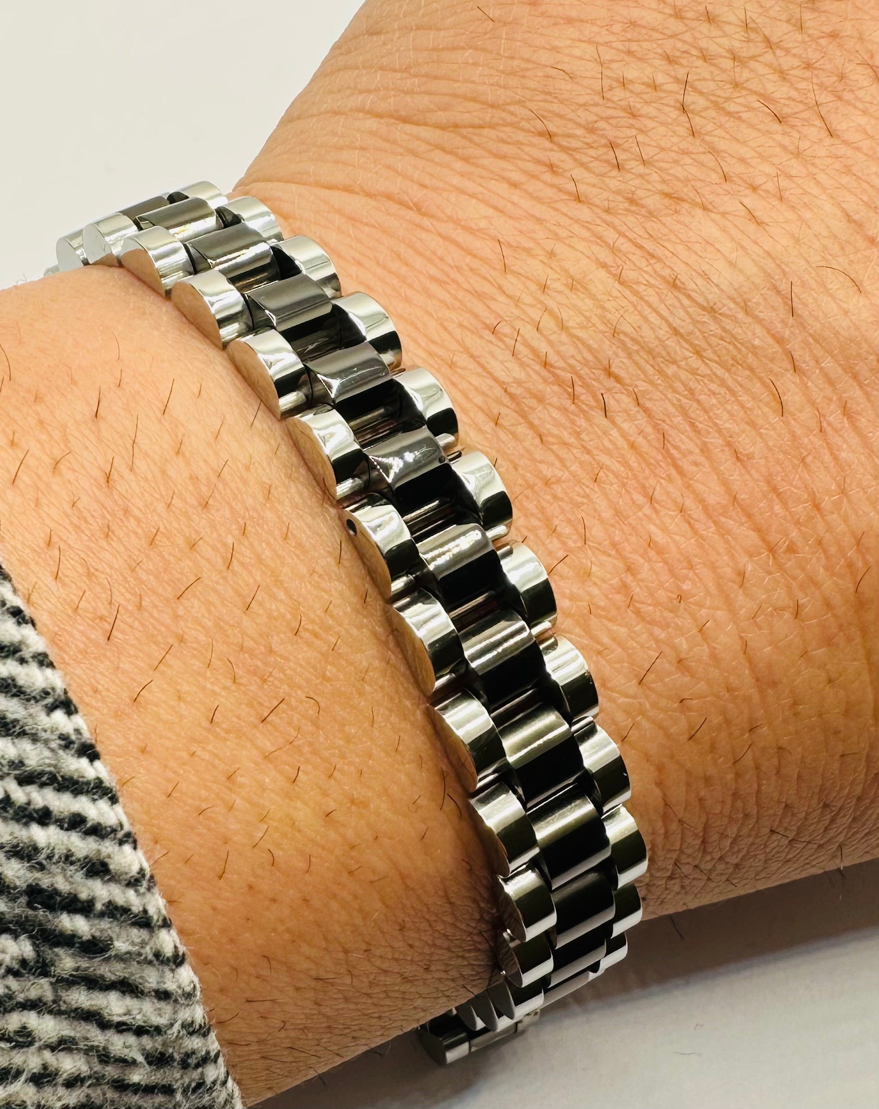 Bracciale President Acciaio/nero - Main Image