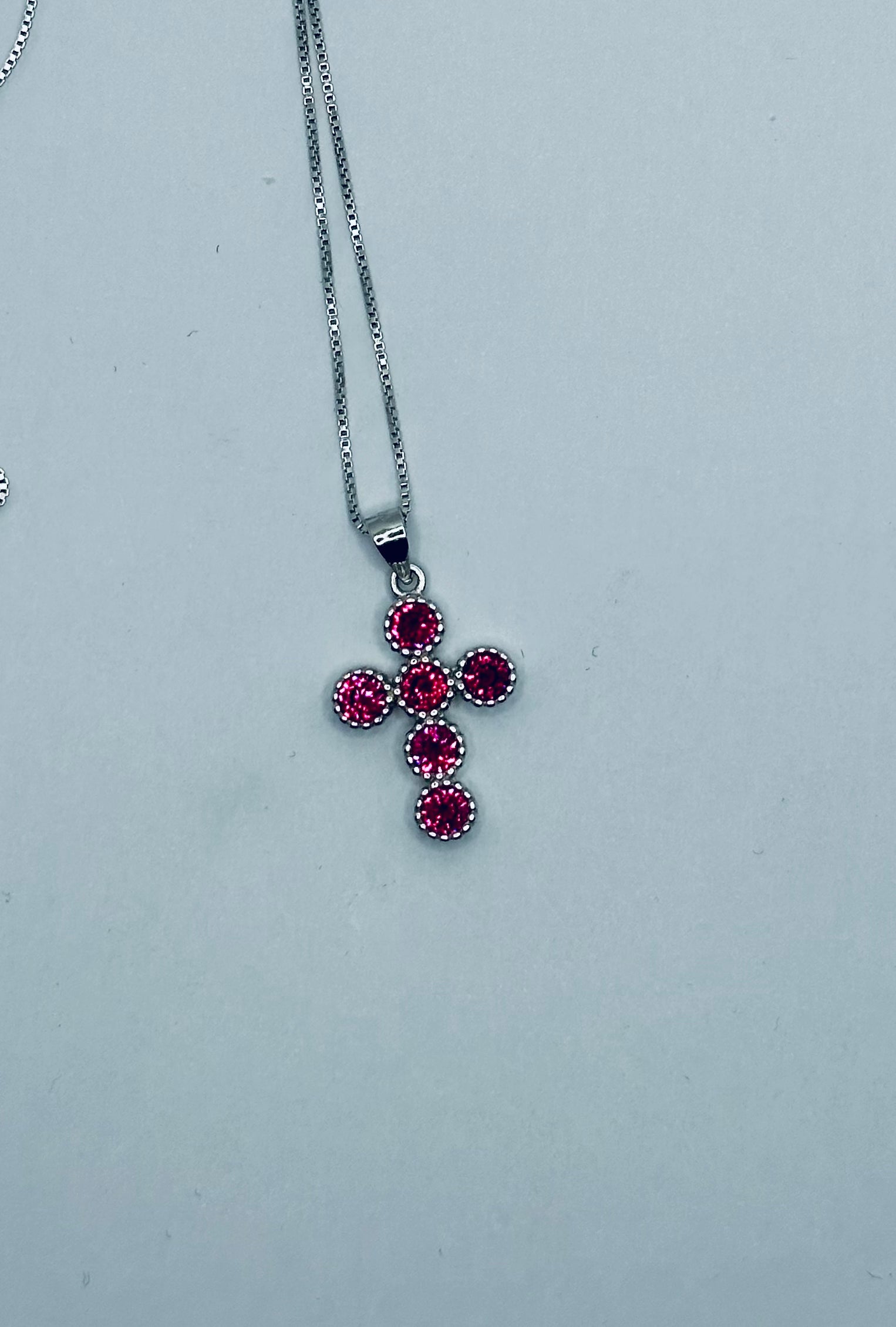 Collana Croce Multicolor Argento Ley 925