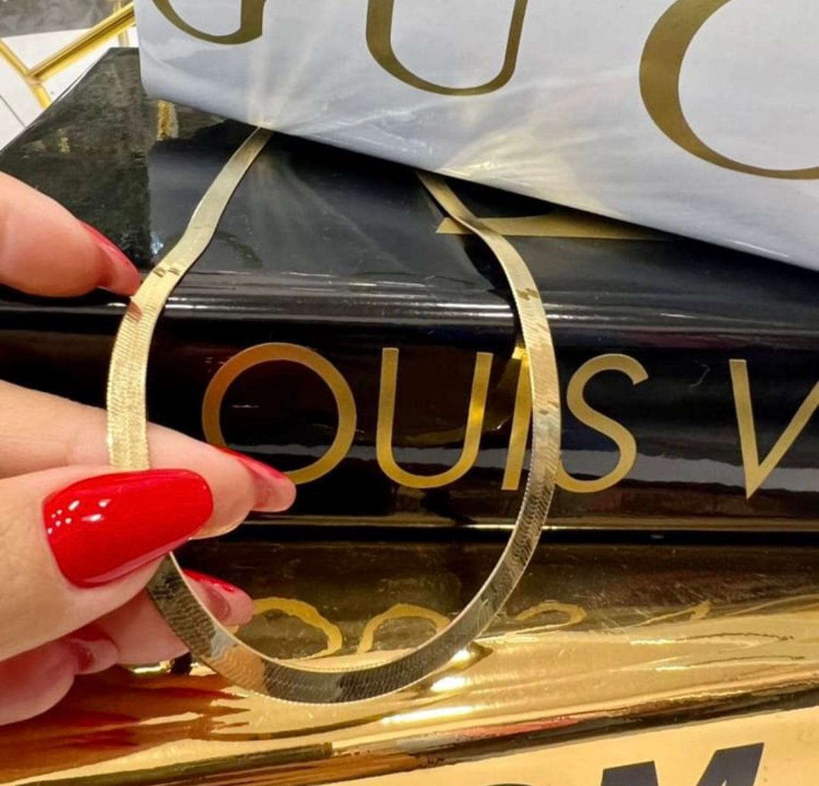 Collana Piattina Argento 925 Dorato