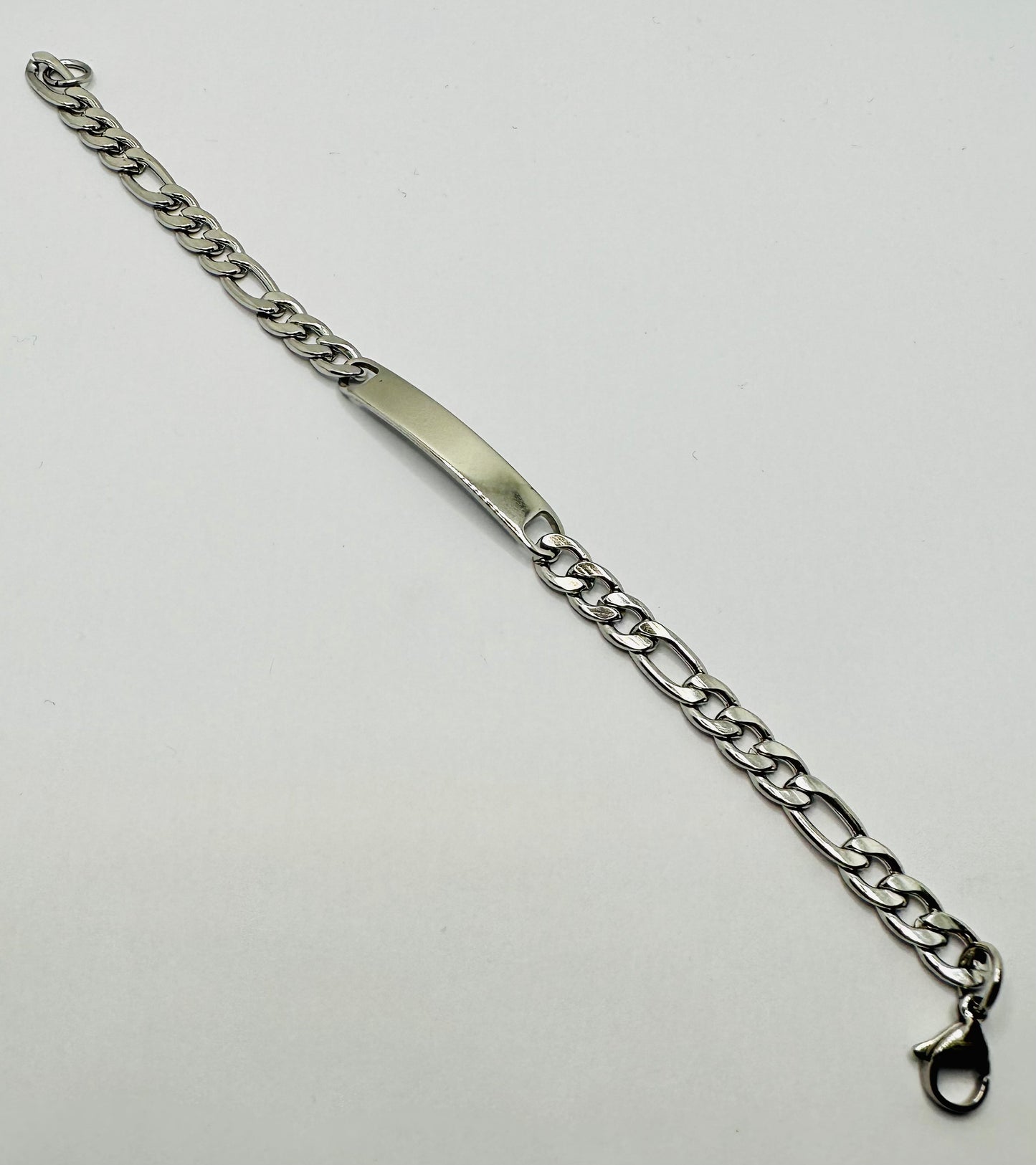 Bracciale 3+1 con Targa Acciaio