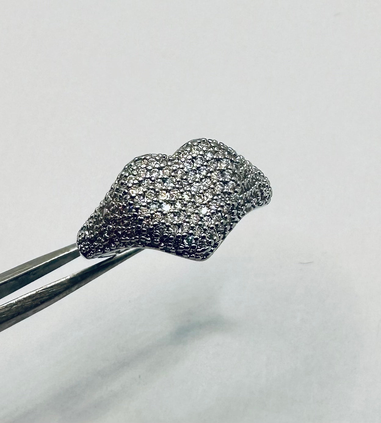 Anello Chevalier cuore ottone e full Zirconi