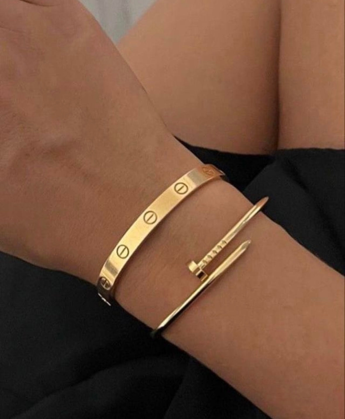 Bracciale Love Acciaio Dorato