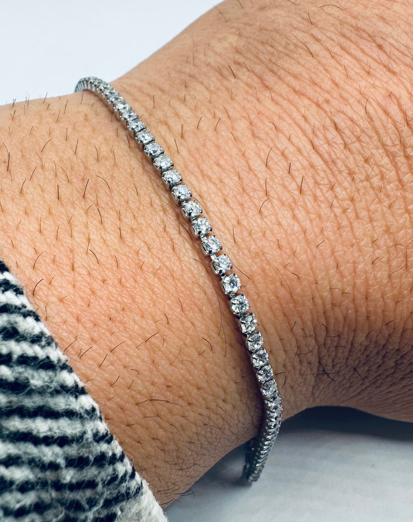 Bracciale Tennis Acciaio