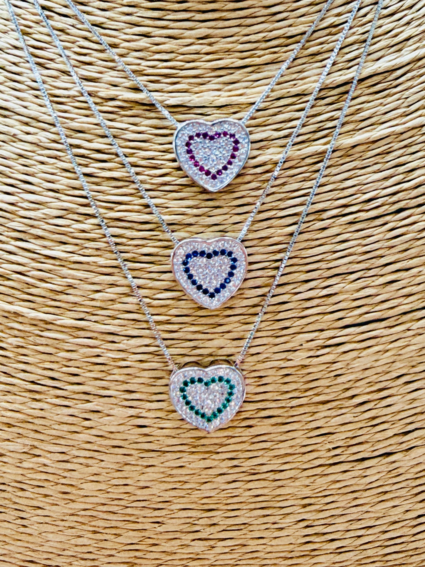 Collana con Cuore zirconato