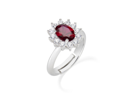 Anello Kate Rubino Zircone Rosso