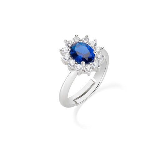 Anello Kate Zaffiro Zircone blu